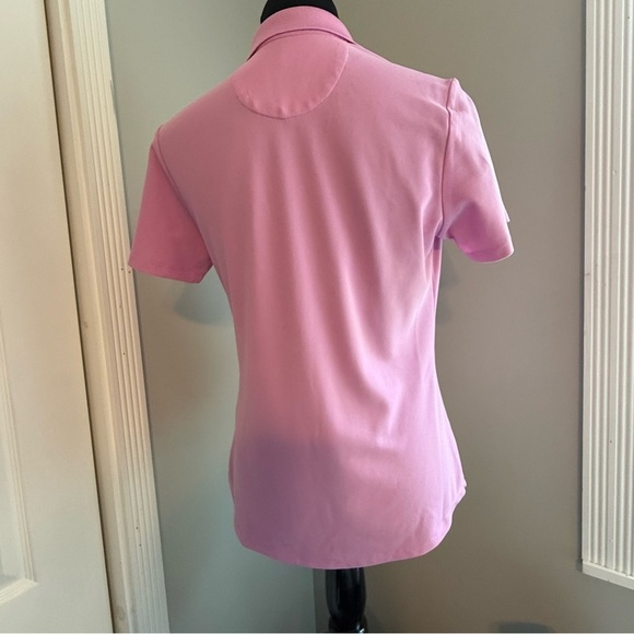 Greg Norman Collection Pink Fitted Polo Short Sleeve Top Size Medium - Picture 8 of 11